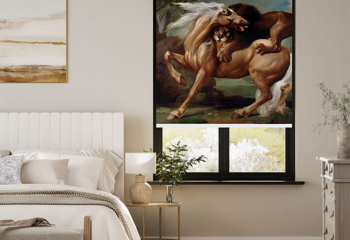 Classical Art Battle Scene Outside Roller Blind