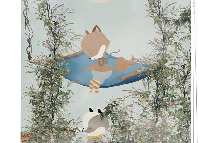 Cute Jungle Animals Kids Room Roller Blind