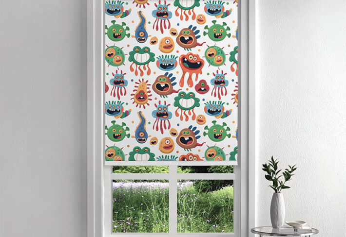 Cute Bacterias Inside Roller Blinds