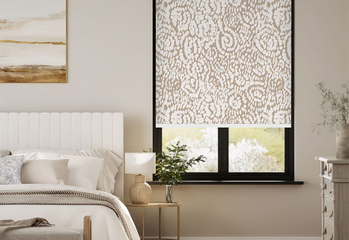 Textured Abstract Pattern Outside Roller Blind