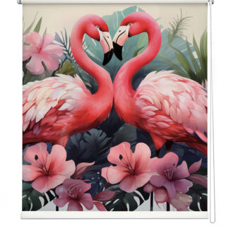 Flamingo Duet Dance Roller Blind
