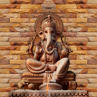 3D Ganesh Idol Puja Room Roller Blind