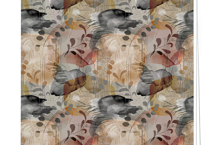 Multi-Tonal Abstract Roller Blind