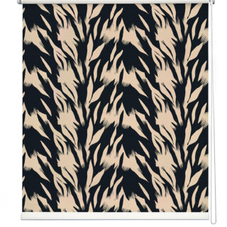Black & Beige Abstract Roller Blind