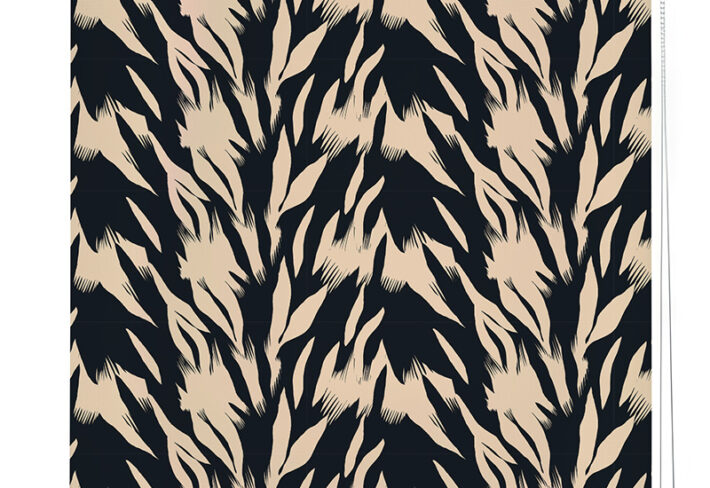Black & Beige Abstract Roller Blind