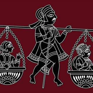 The Great Shravan Kumar Art Roller Blind