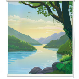 Soothing River Scenery Roller Blind