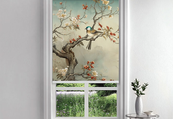 Serene Sparrow Inside Roller Blind