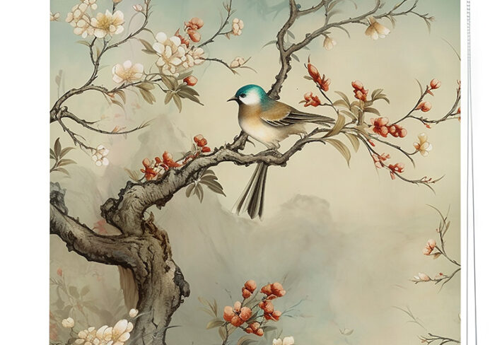 Serene Sparrow Roller Blind
