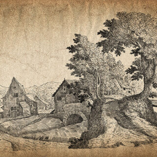 English Countryside Roller Blind