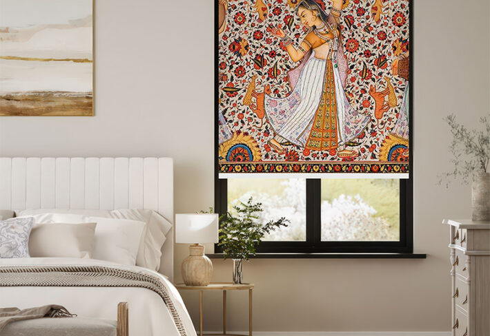 Vibrant Mughal Art Window Outside Roller Blinds