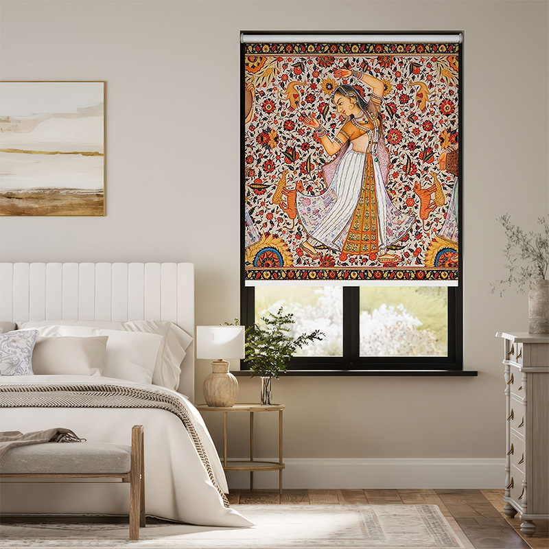 Vibrant Mughal Art Window Outside Roller Blinds