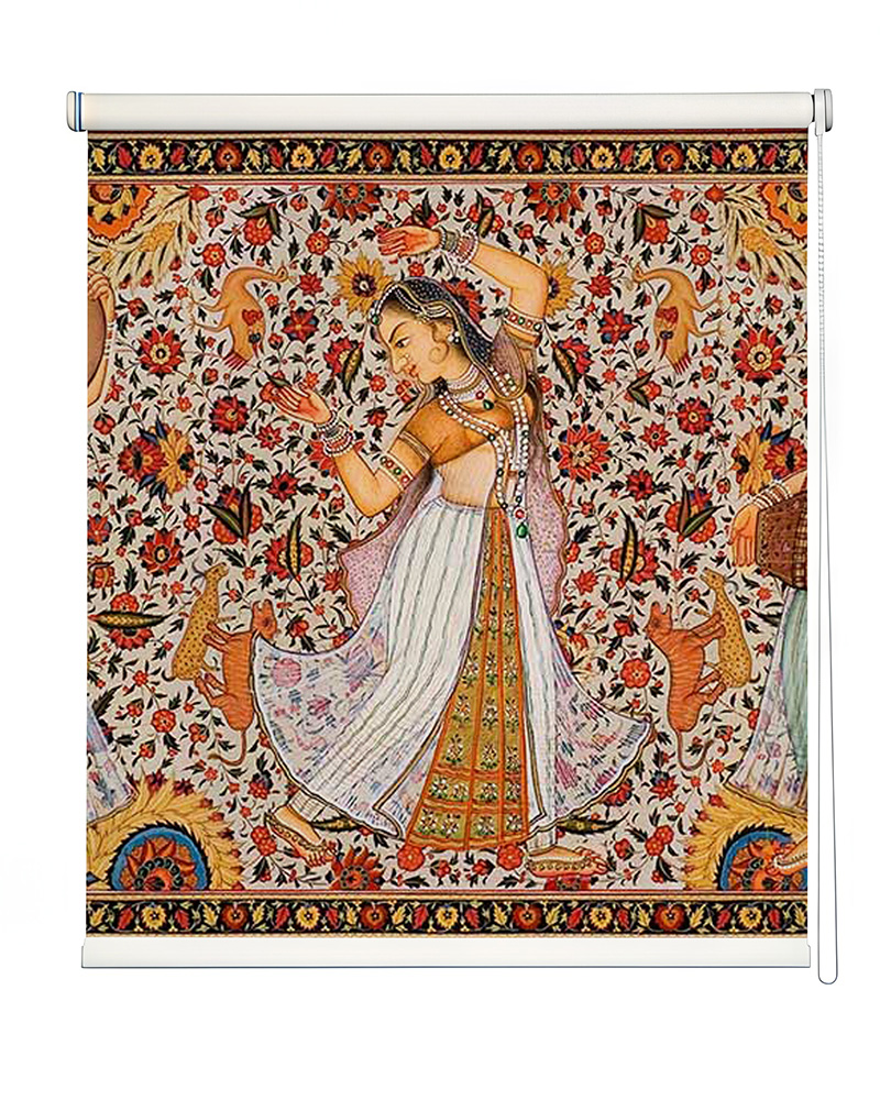 Vibrant Indian Art Window Roller Blinds