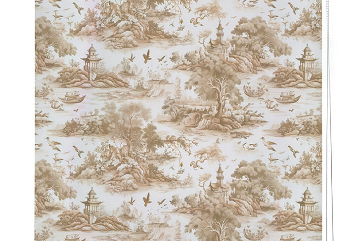 elegant pastoral roller blind