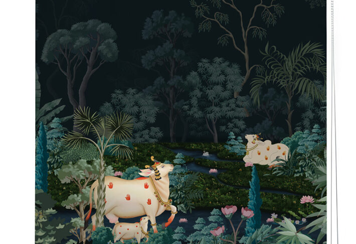 Divine Pichwai Cow Roller Blind