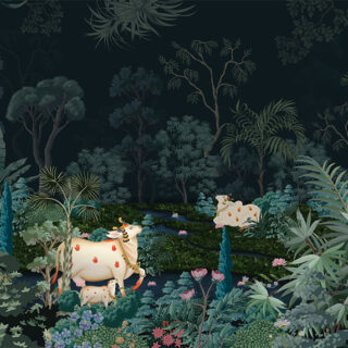 Divine Pichwai Cow Roller Blinds