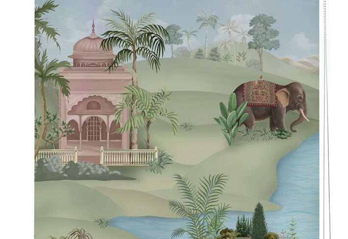 Traditional Indian Elephant Print Roller Blinds