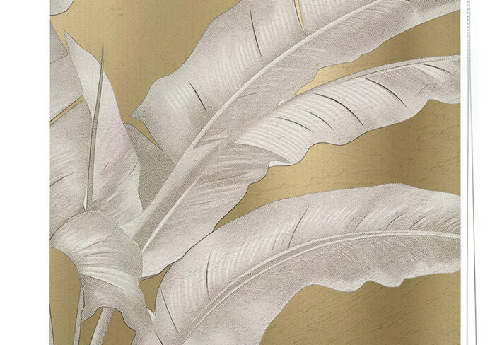 Golden Tropics Banana Leaf Roller Blind