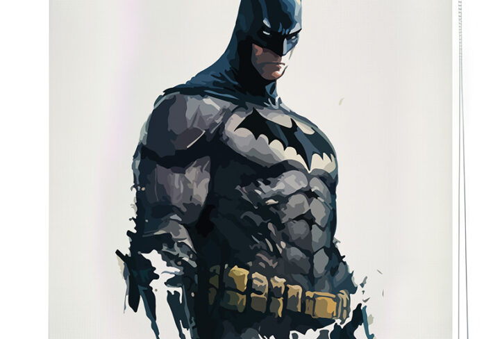 Full-Figure Batman Art Roller Blind