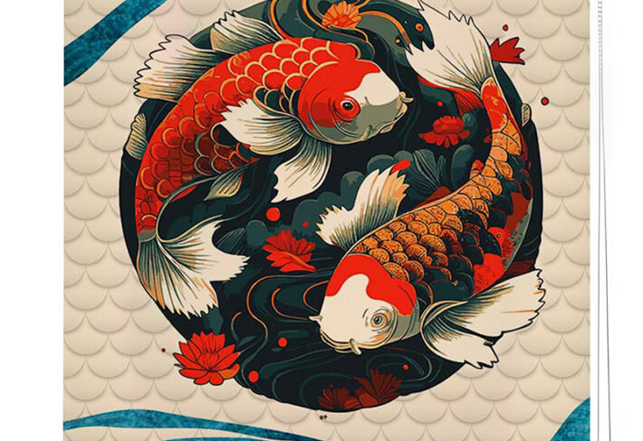 Luck & Beauty Koi Window Roller Blinds