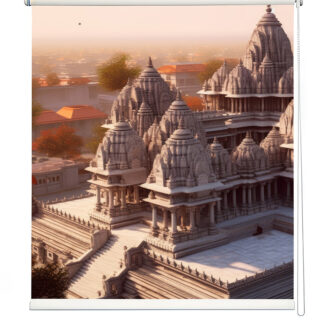 Timeless Temple Elegance Roller Blind