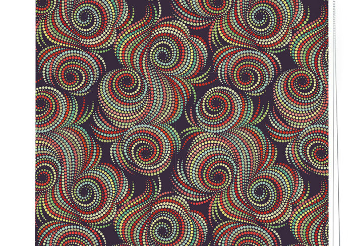 Modern Dot Swirl Roller Blind