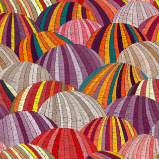 Colorful Fabric Art Roller Blinds