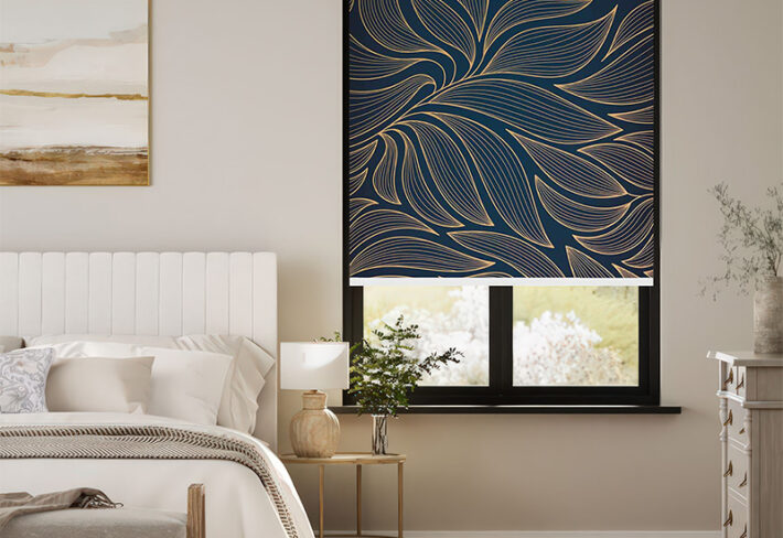 Golden Leaf Luxury Outside Roller Blinds