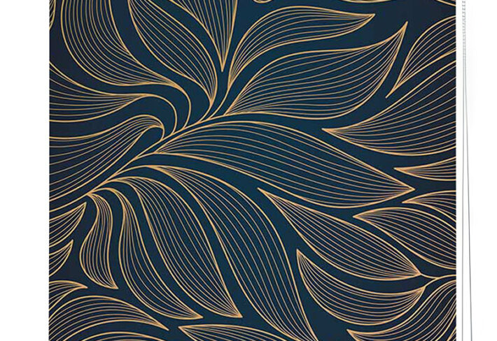 Golden Leaf Luxury Roller Blind