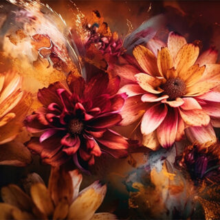 Vibrant Bloom Window Roller Blind