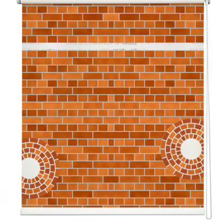 Red Brick Texture Roller Blind