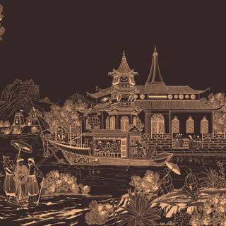 Serene Asian Window Roller Blinds