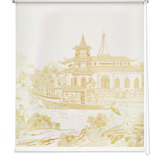 Vintage Asian River Roller Blind