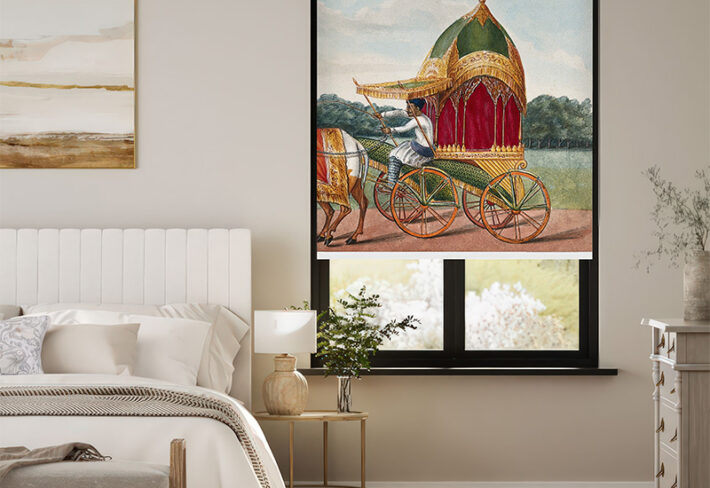 Royal Indian Carriage Outside Roller Blind