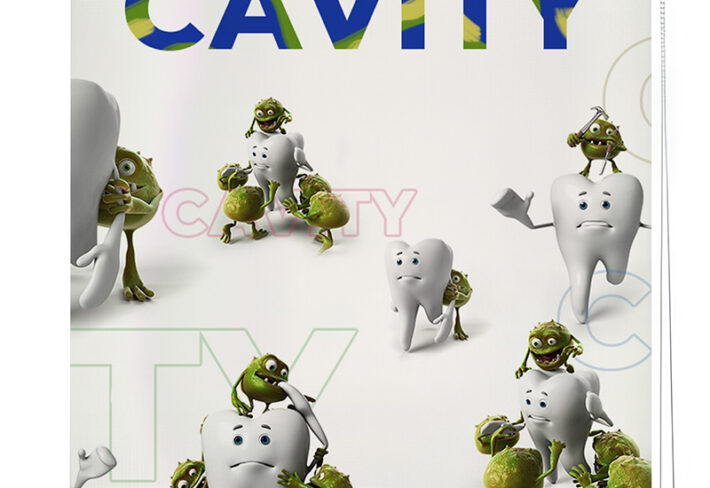 Cavity Print Window Roller Blind