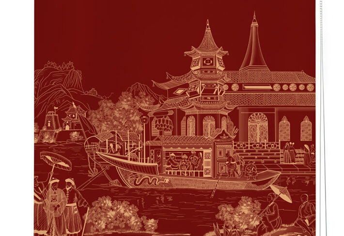 Majestic Pagoda Print Roller Blinds
