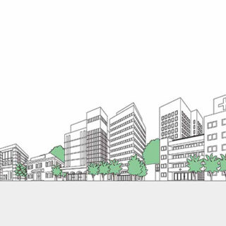 Modern Cityscape Window Roller Blinds