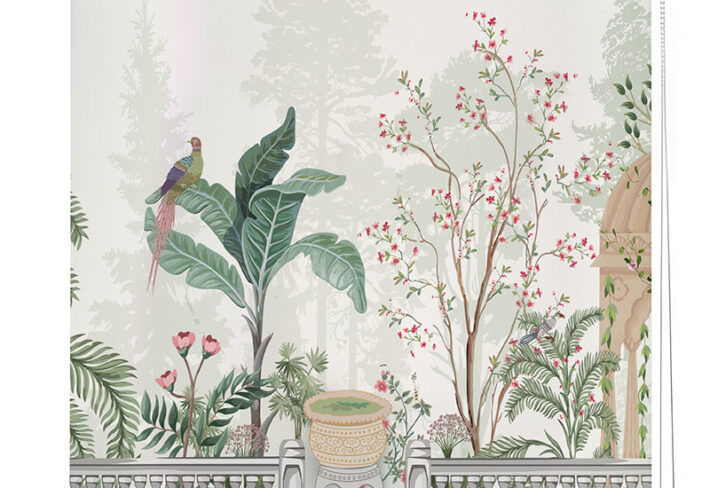 The Serene Garden Roller Blind