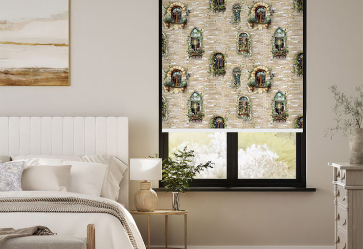 European Window Design Outside Roller Blind