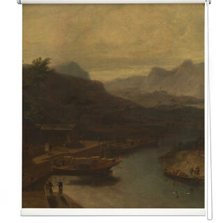 Classical River Village Landscape Roller Blind