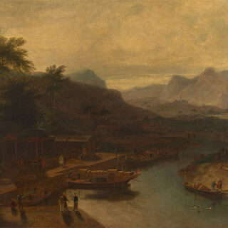 Classical River Village Landscape Roller Blinds