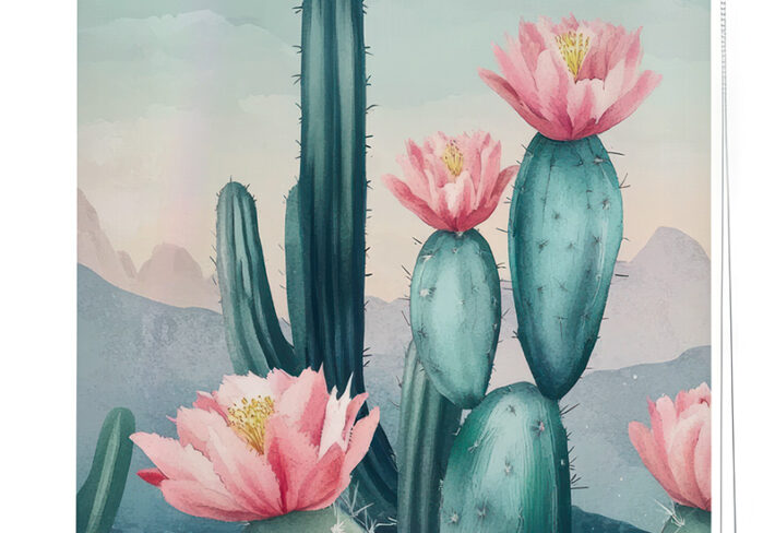 Cactus Serenade Botanical Roller Blind