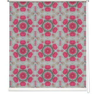 Pink Floral Mandala Roller Blind