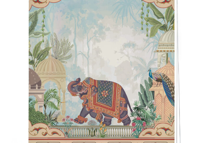 Indian Palace Garden Scenic Roller Blind