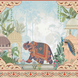 Indian Palace Garden Scenic Roller Blinds