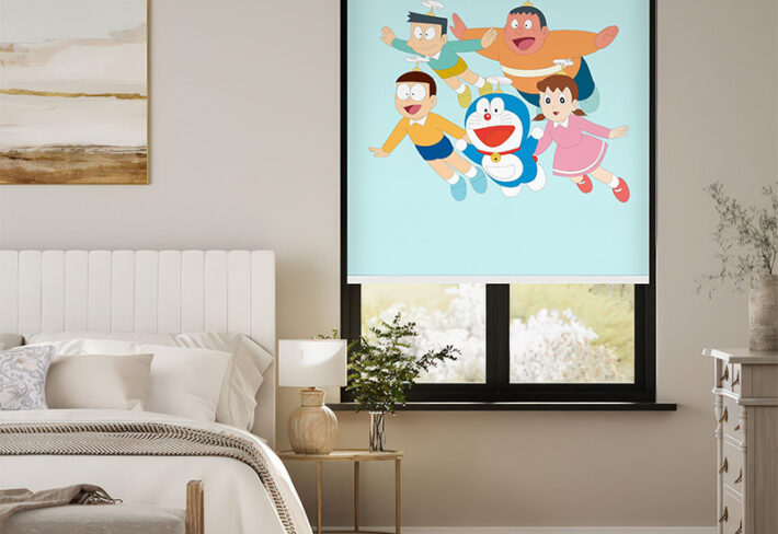 Doraemon & Friends Window Outside Roller Blind