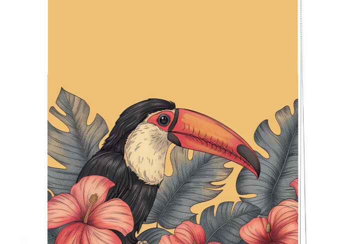 Lush Jungle Toucan Printed Window Roller Blind