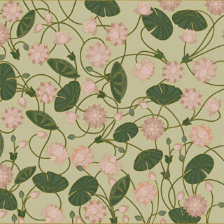 Elegant Lotus Flower Patterned Roller Blinds