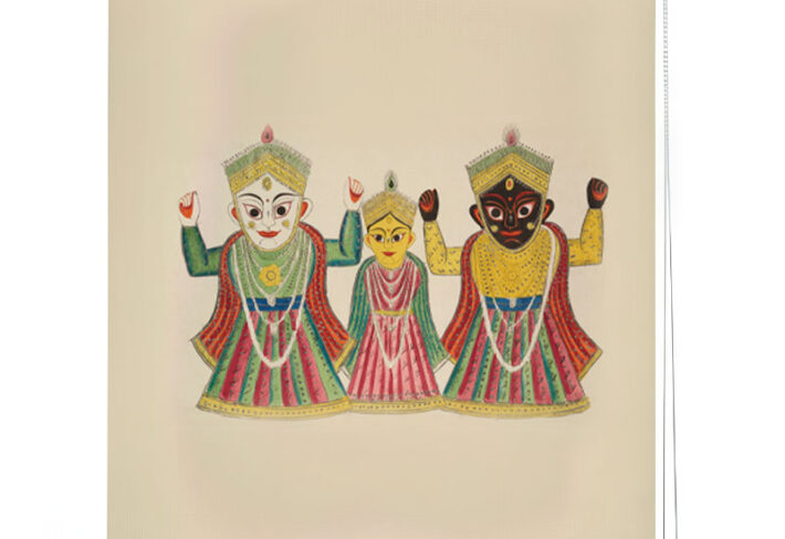 Sacred Trio Divine Heritage Pooja Room Roller Blinds