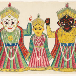 Sacred Trio Divine Heritage Pooja Room Roller Blinds